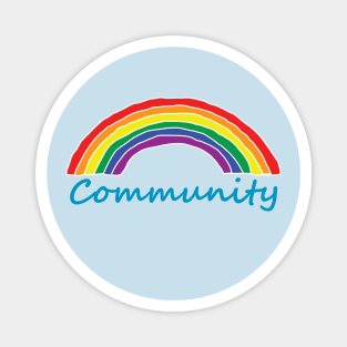 Community Pride Rainbow Magnet